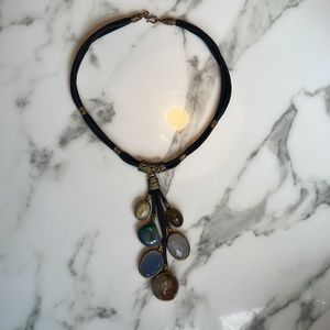 Brass and Agate Tribal Necklace